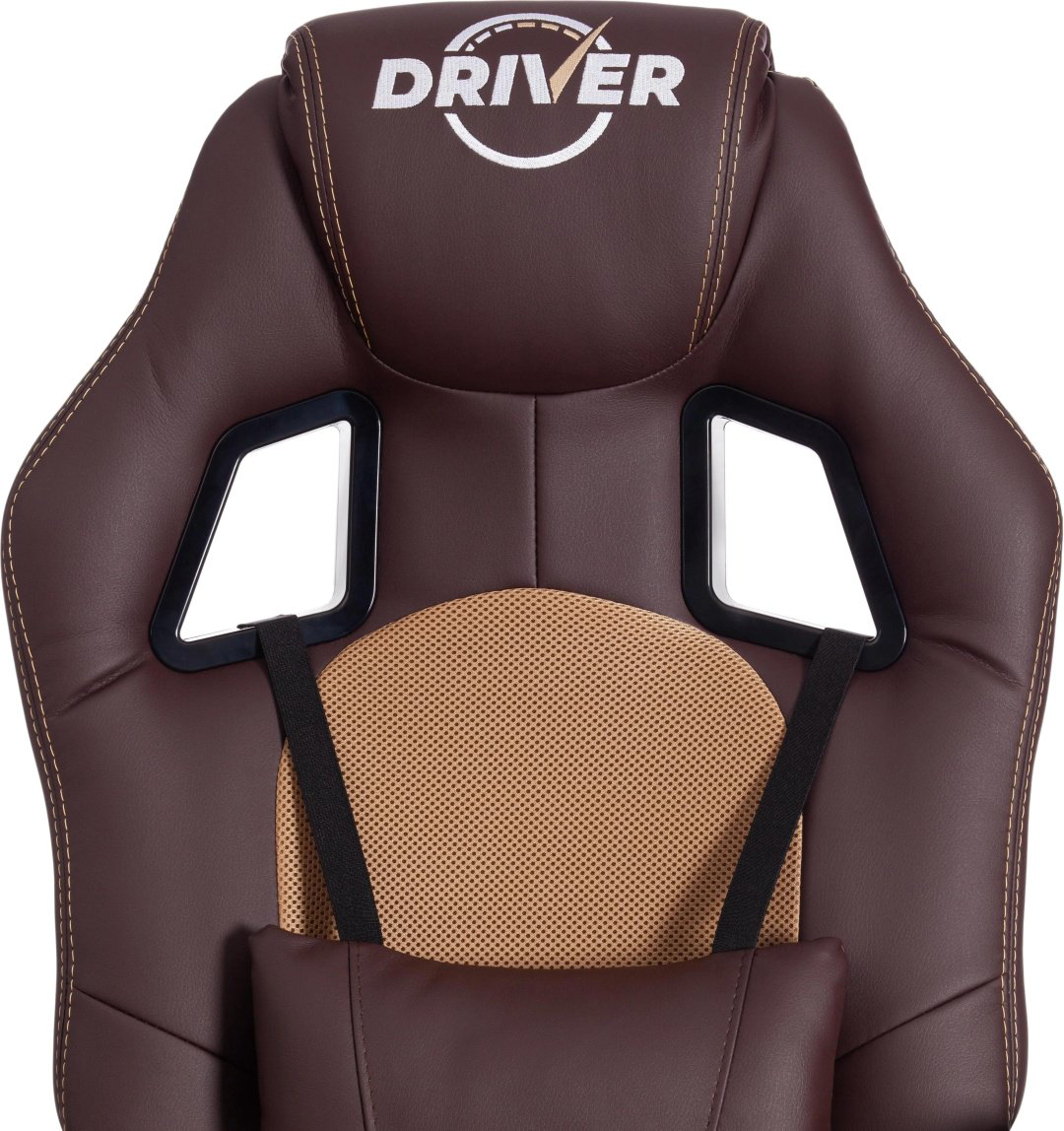 Кресло DRIVER, ГЛАНЦ 98082911, коричневый купить,NaN