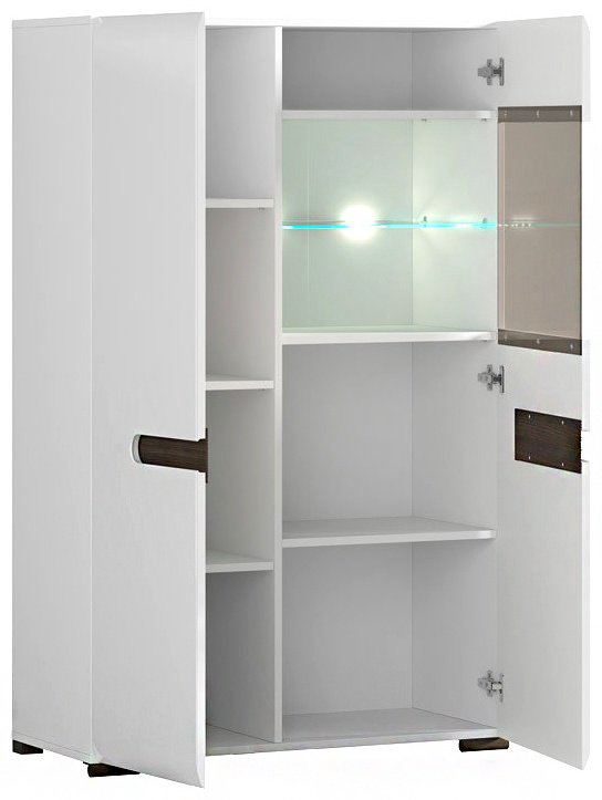 Распашной шкаф BRW Брест Ацтека REG1W1D/14/9, 90x145х41 см, белый купить,NaN