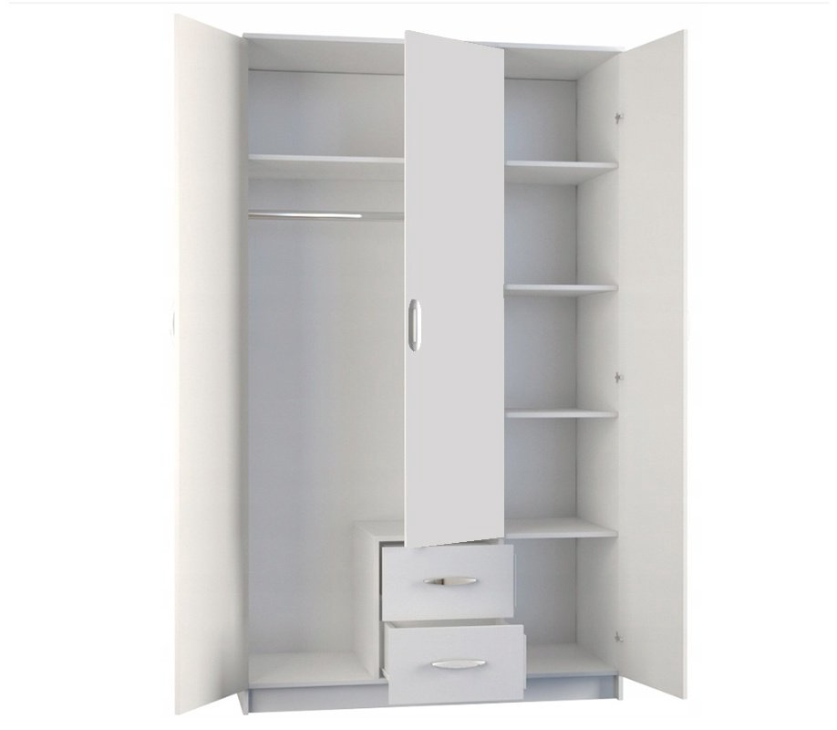 Шкаф АНРЭКС Романа 00049527 120.2x53.8x205.4см белый купить,NaN