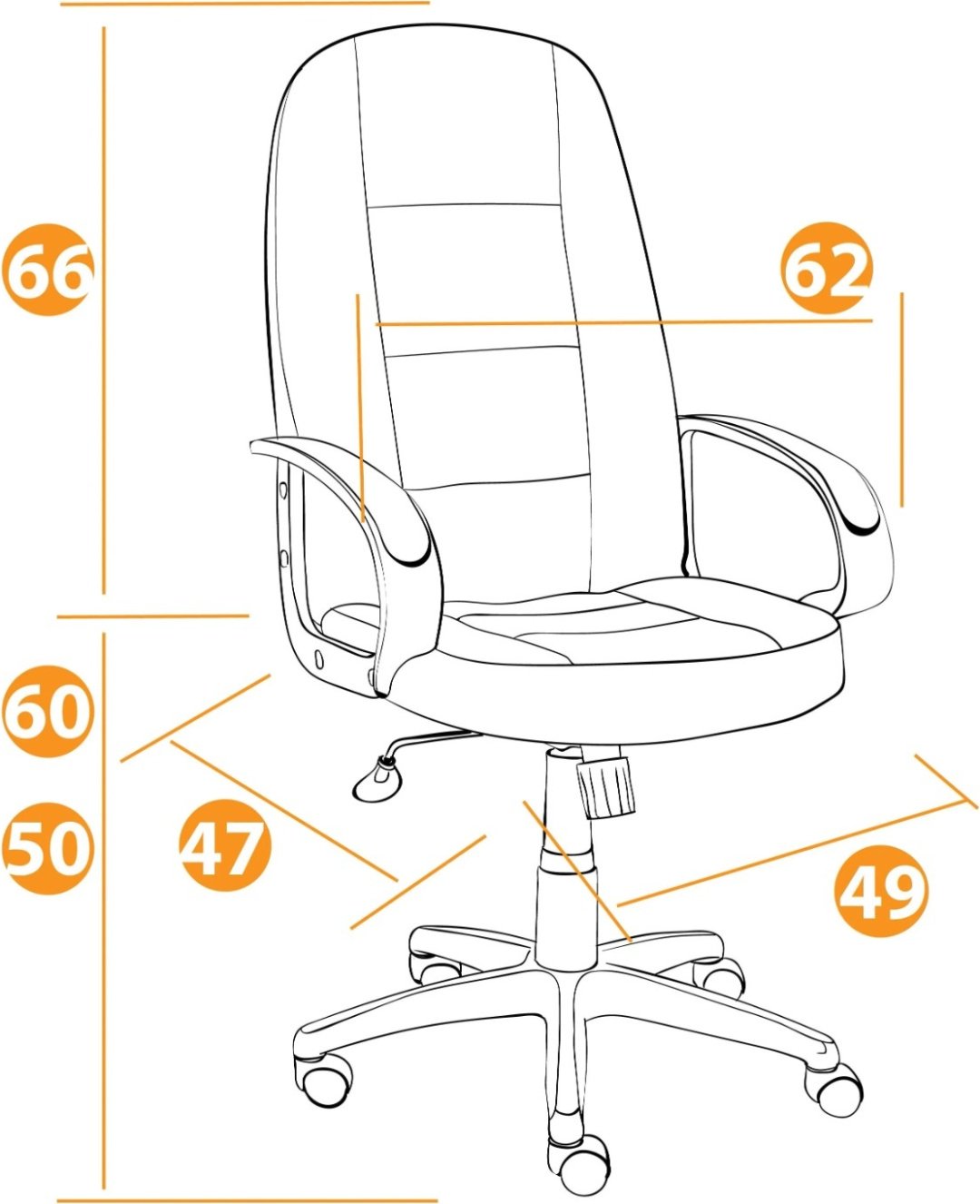 Офисное кресло Tetchair СН747, серый купить,NaN