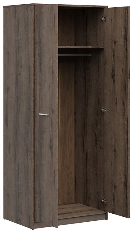 Распашной шкаф BRW Брест НЕПО, 00042896, 80x197х58.5 см, коричневый купить,NaN