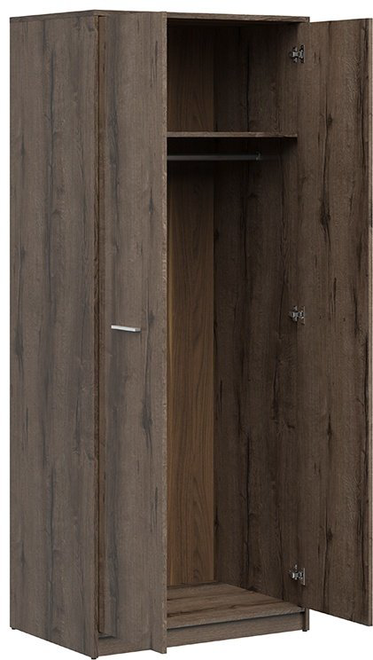 Распашной шкаф BRW Брест НЕПО, 00042896, 80x197х58.5 см, коричневый купить,NaN