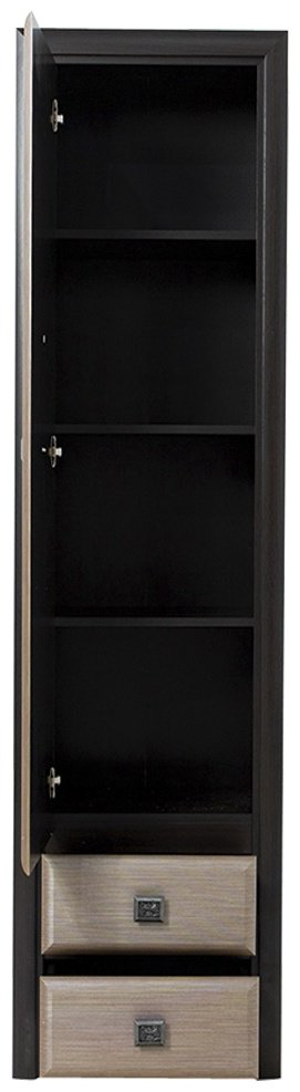 Распашной шкаф BRW Коен REG1D2S, 58.5x200.5х40 см, коричневый купить,NaN