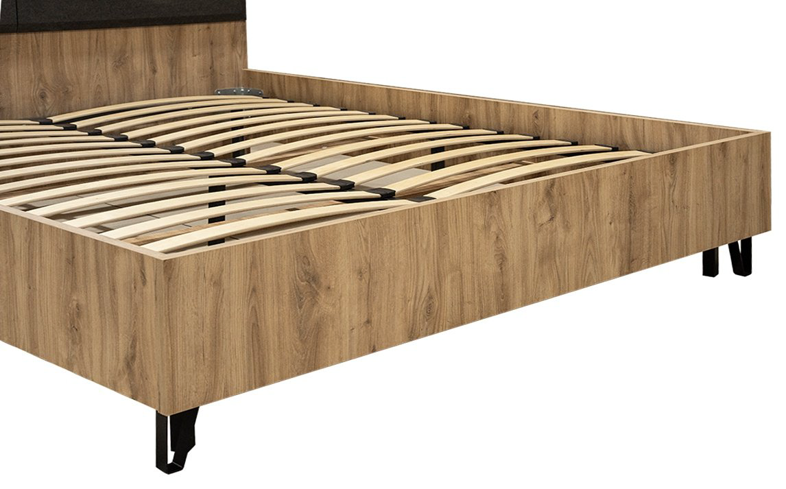 Кровать BRW Брест Грэйс 00032810 160x200см коричневая купить,NaN