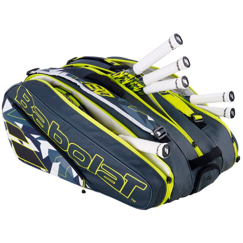 Сумка для ракеток Babolat RH x 12 Pure Aero 751221 серо-желтая купить,NaN