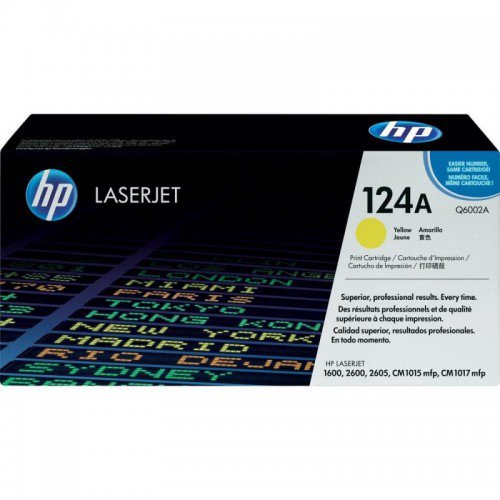 Картридж HP 124A  Q6002A желтый купить,NaN