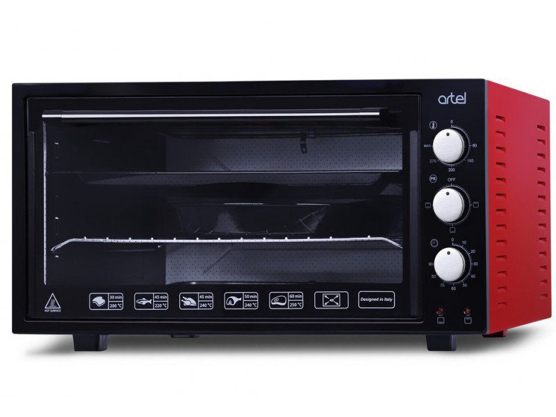 Мини-печь Artel MD 4816 черно-красная купить,NaN