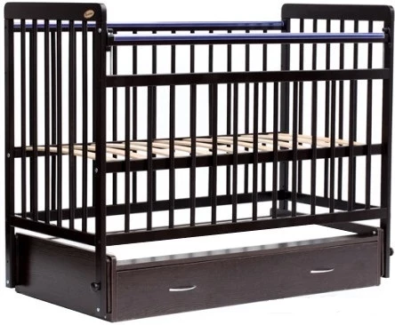 Кровать детская Bambini Евро стиль M 01.10.04. 25524 темный орех купить,NaN