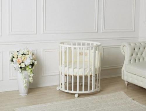 Кроватка-трансформер Incanto Mimi овальная 7в1 венге купить,NaN