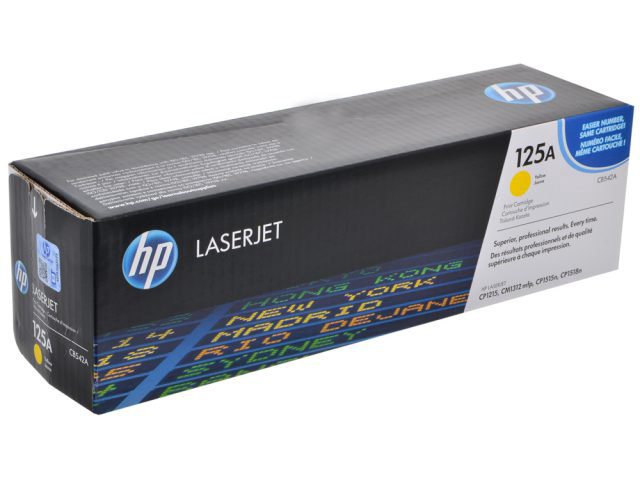 Картридж HP 125A CB542A желтый