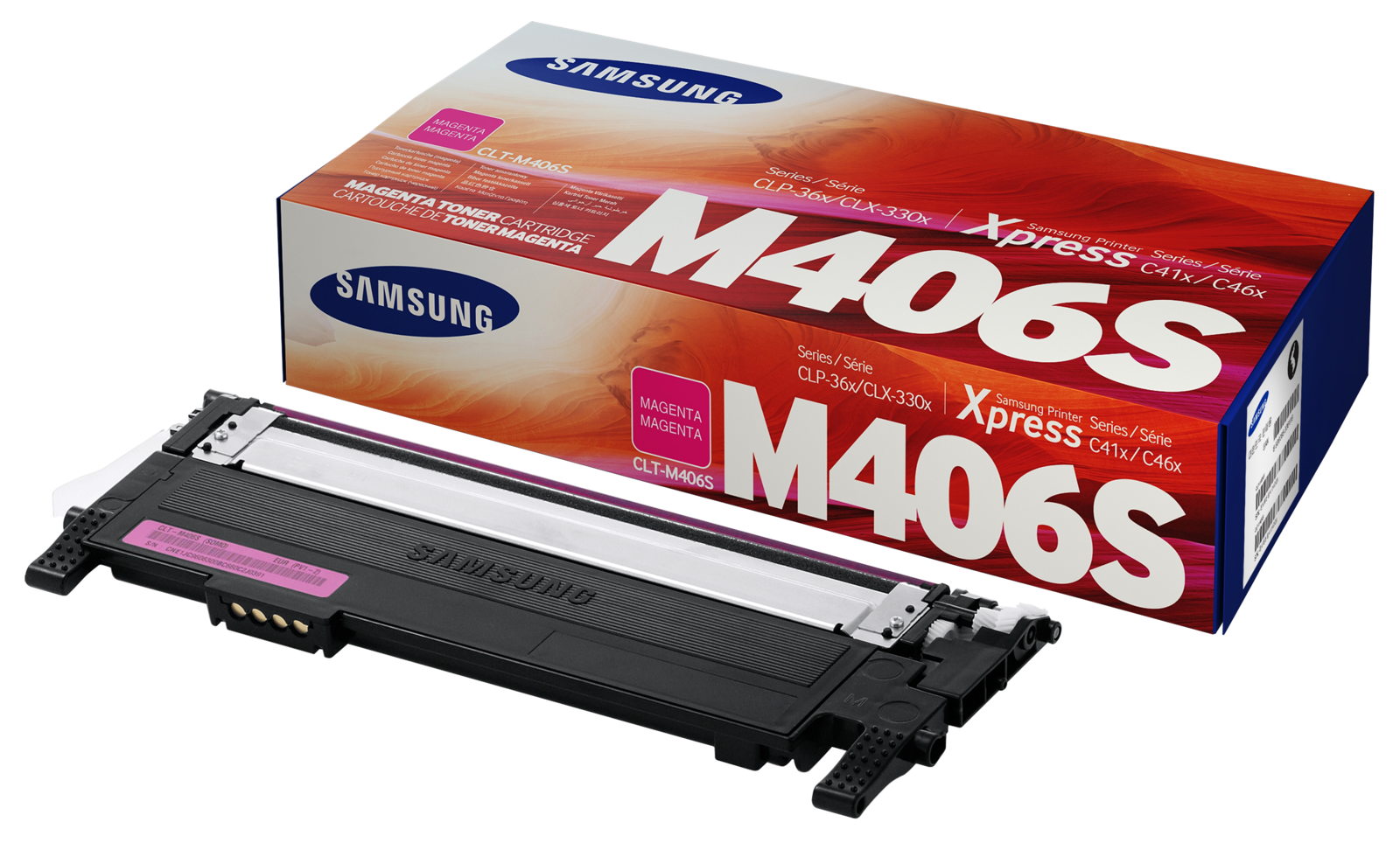 Картридж Samsung CLT-M406S пурпурный