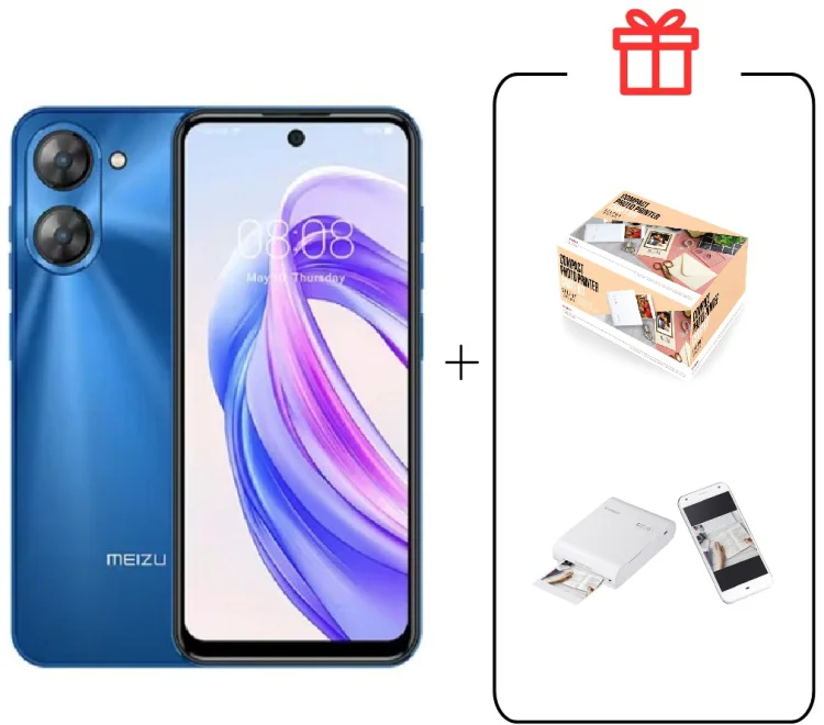 Смартфон Meizu MBLU 21 6 ГБ/128 ГБ синий + подарок купить,NaN