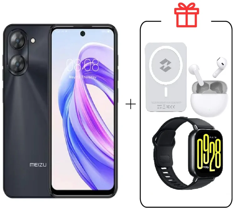 Смартфон Meizu MBLU 21 6 ГБ/128 ГБ черный + подарок купить,NaN