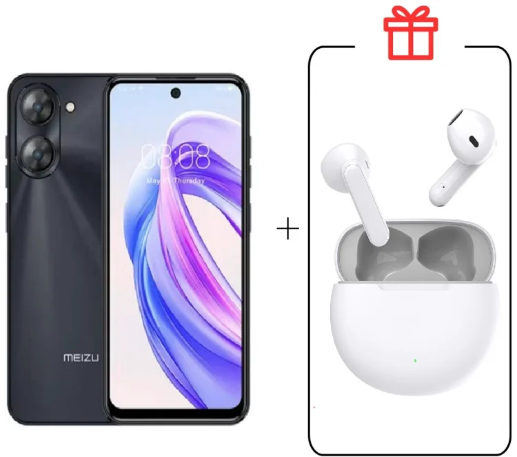 Смартфон Meizu MBLU 21 6 ГБ/128 ГБ черный + подарок купить,NaN