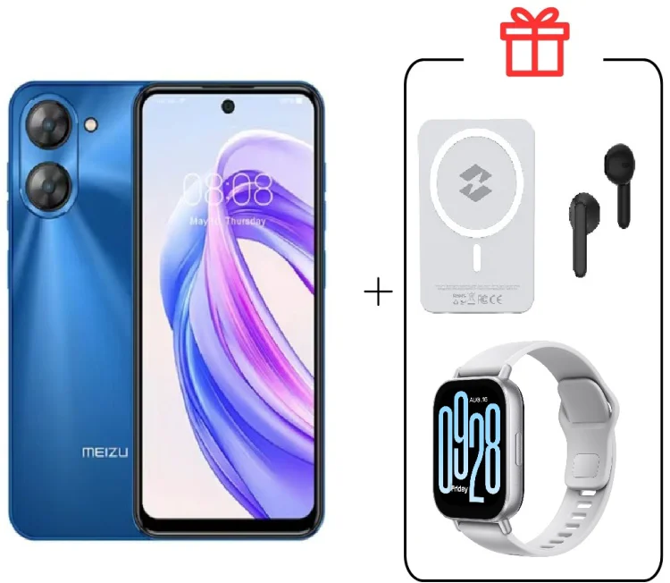 Смартфон Meizu MBLU 21 6 ГБ/128 ГБ синий + подарок купить,NaN