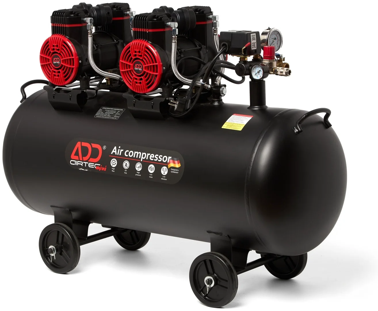 Компрессор безмасляный ADD Airtec mini АМ-500-2900-120 8 бар купить,NaN