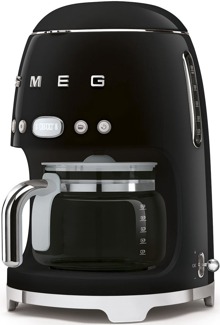 Кофеварка Smeg DCF02BLEU черная купить,NaN