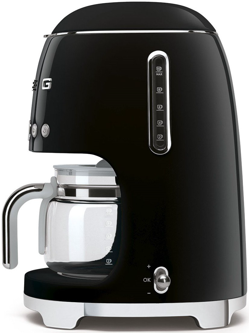 Кофеварка Smeg DCF02BLEU черная купить,NaN