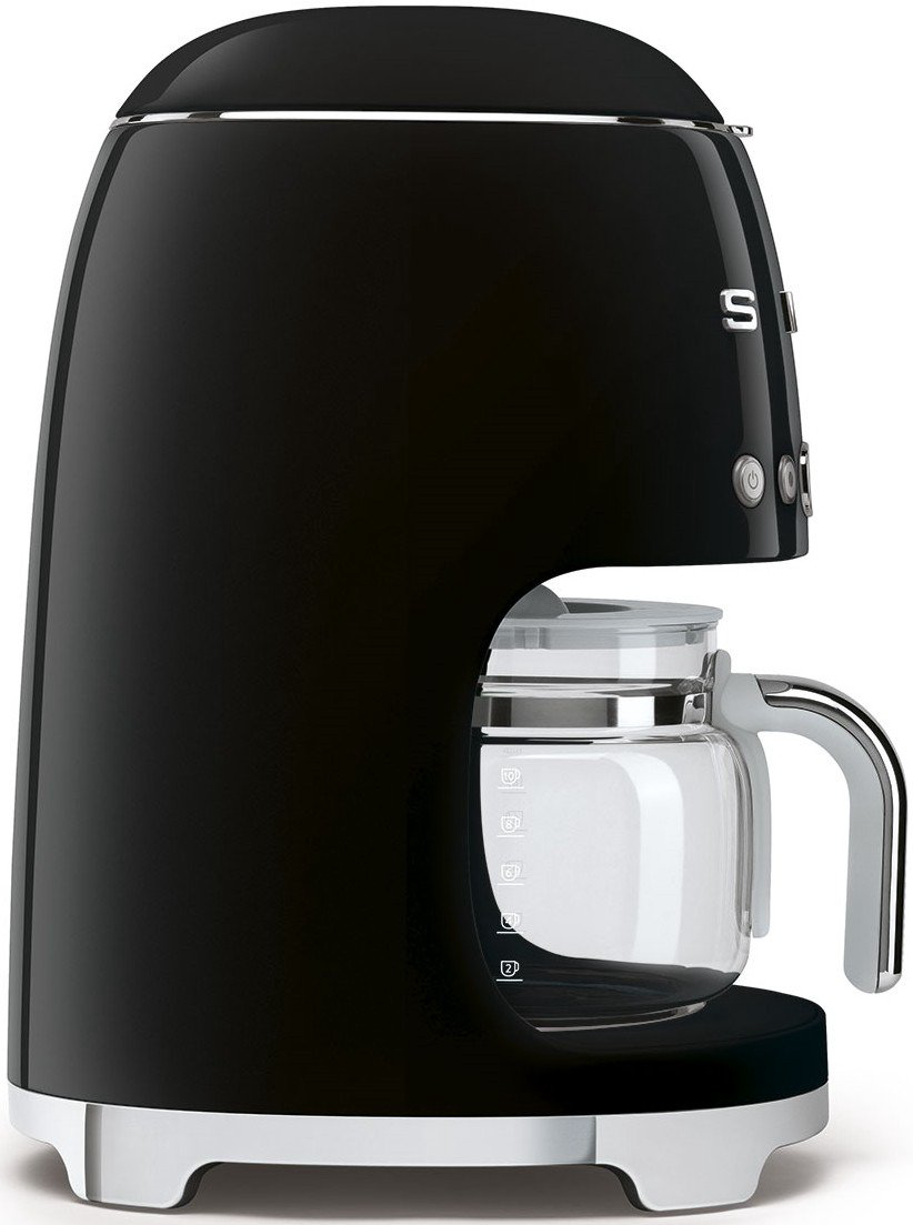 Кофеварка Smeg DCF02BLEU черная купить,NaN