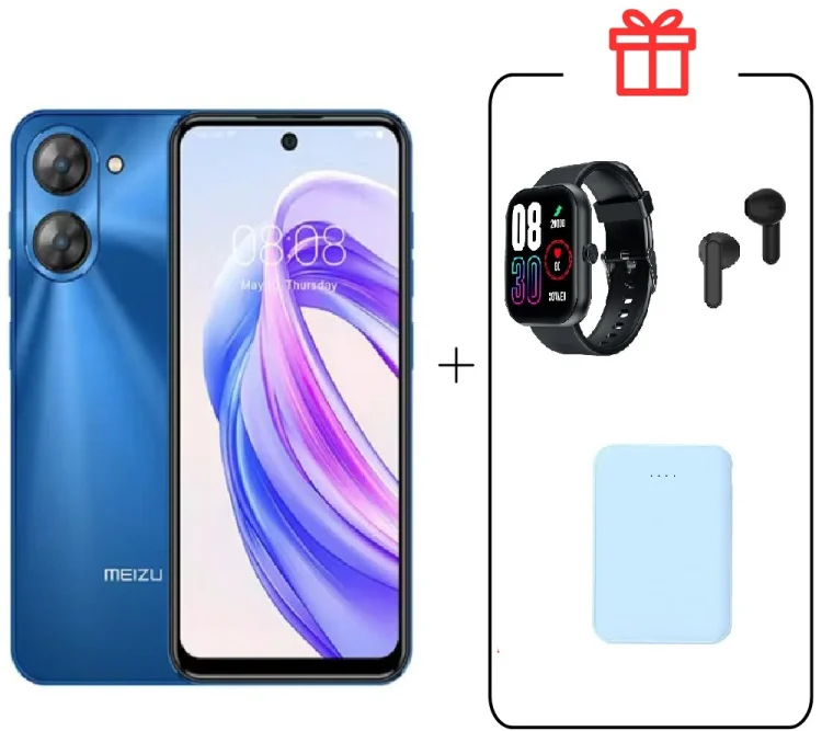 Смартфон Meizu MBLU 21 6 ГБ/128 ГБ синий + подарок купить,NaN