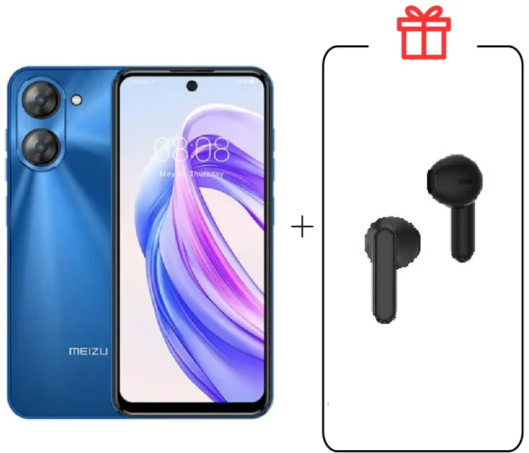 Смартфон Meizu MBLU 21 6 ГБ/128 ГБ синий + подарок купить,NaN