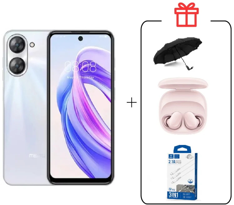Смартфон Meizu MBLU 21 6 ГБ/128 ГБ белый + подарок купить,NaN