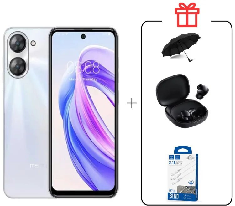 Смартфон Meizu MBLU 21 6 ГБ/128 ГБ белый + подарок купить,NaN
