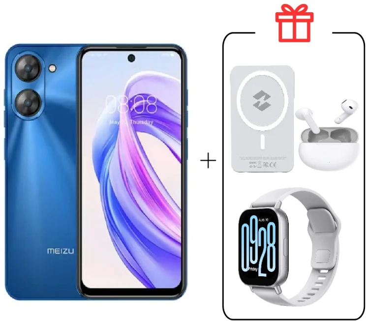 Смартфон Meizu MBLU 21 6 ГБ/128 ГБ синий + подарок купить,NaN