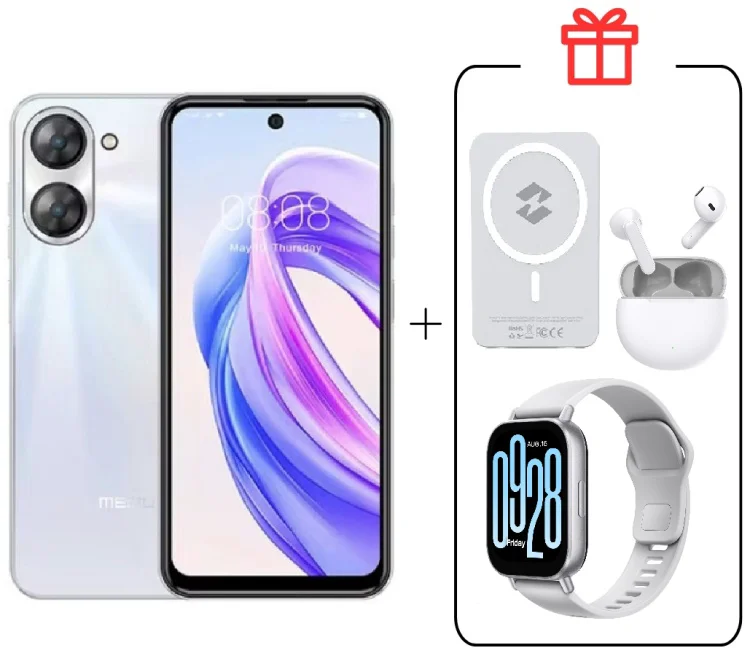 Смартфон Meizu MBLU 21 6 ГБ/128 ГБ белый + подарок купить,NaN