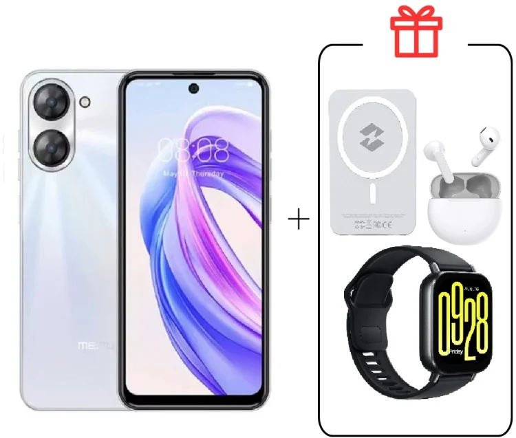 Смартфон Meizu MBLU 21 6 ГБ/128 ГБ белый + подарок купить,NaN