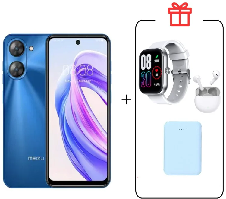 Смартфон Meizu MBLU 21 6 ГБ/128 ГБ синий + подарок купить,NaN