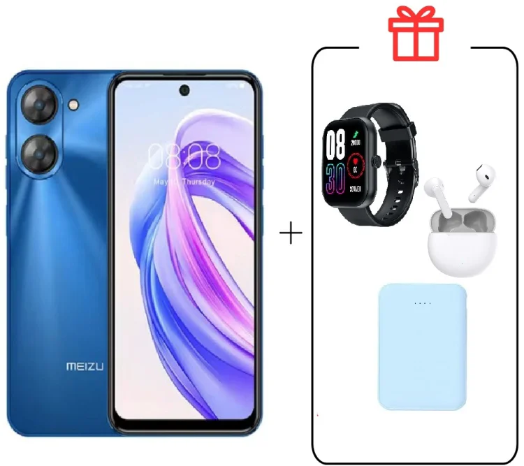 Смартфон Meizu MBLU 21 6 ГБ/128 ГБ синий + подарок купить,NaN