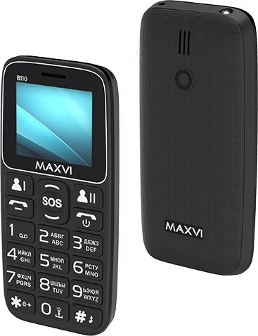  Мобильный телефон Maxvi B110 Black