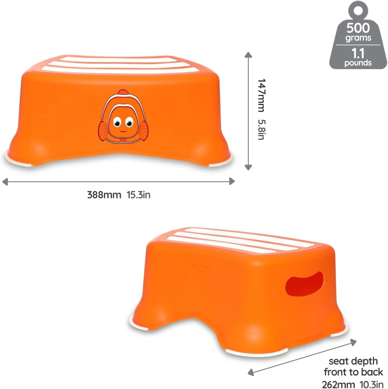 Подставка для ног My Carry Potty My Little Step Stool Clownfish оранжевая  купить,NaN