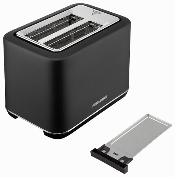 Тостер REDMOND T905 черный, стальной, серебристый - ForteMarket Тостер REDMOND T905 черный, стальной, серебристый купить,0