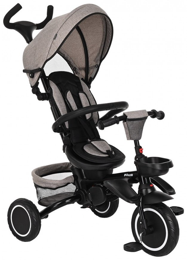 Трёхколёсный велосипед Pituso Elite Plus JY-T05 бежевый купить,NaN