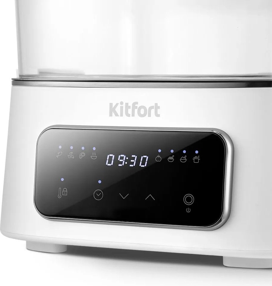 Пароварка Kitfort KT-6467 3.5 л. белый купить,0