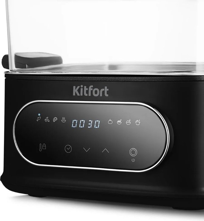 Пароварка Kitfort KT-6468 3.5 л. белый, черный, прозрачный купить,0