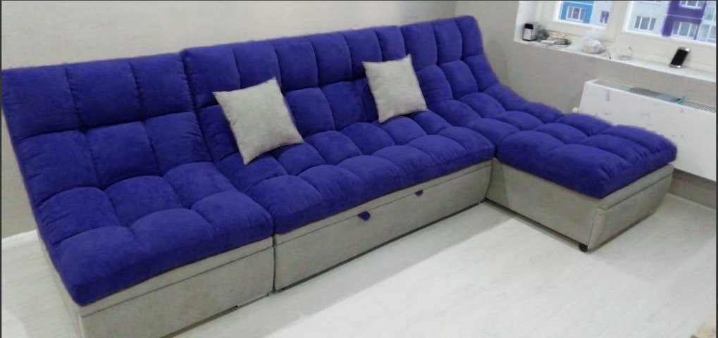 Диван Aibyn Famosell модуль-1 синий купить,620005