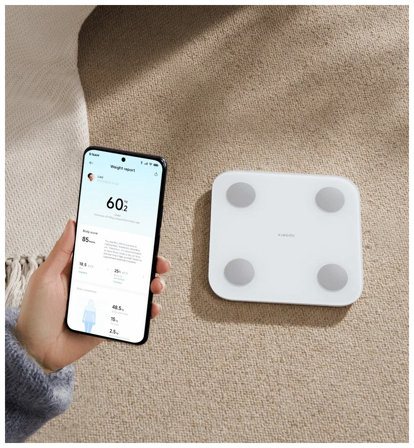 Напольные весы Xiaomi электронные S400 (MJTZC01YM/BHR7793GL) до 150 кг купить,14246