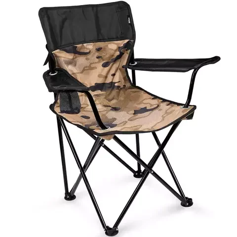 Стул складной НИКА "Премиум 6" ПСП6/К Camouflage Brown-Black