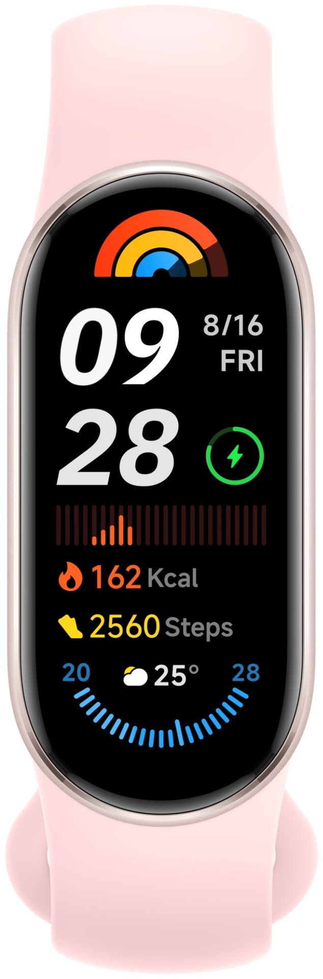 Фитнес-браслет Xiaomi Smart Band 9 розовый купить,0