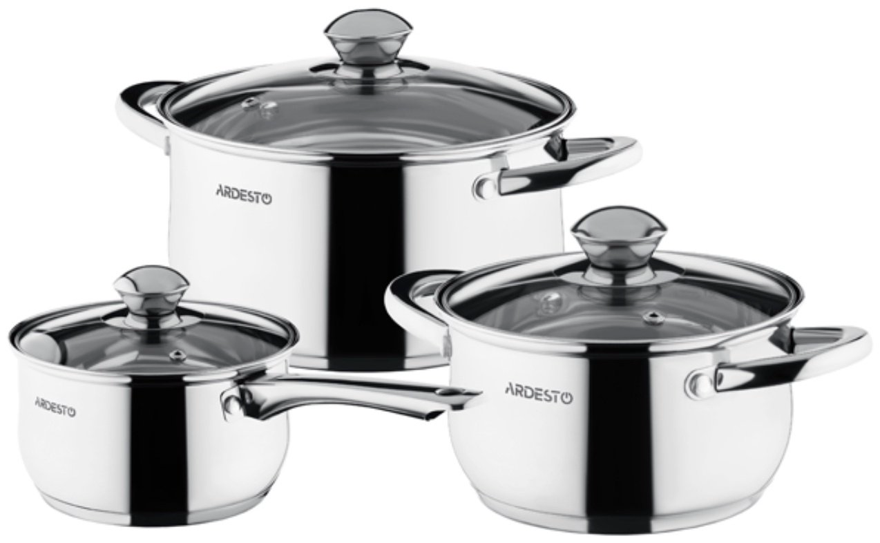 Ardesto набор кастрюль Gemini Gourmet Varese AR1906PS нержавеющая сталь 6 в 1 - ForteMarket Ardesto набор кастрюль Gemini Gourmet Varese AR1906PS нержавеющая сталь 6 в 1 купить,16990