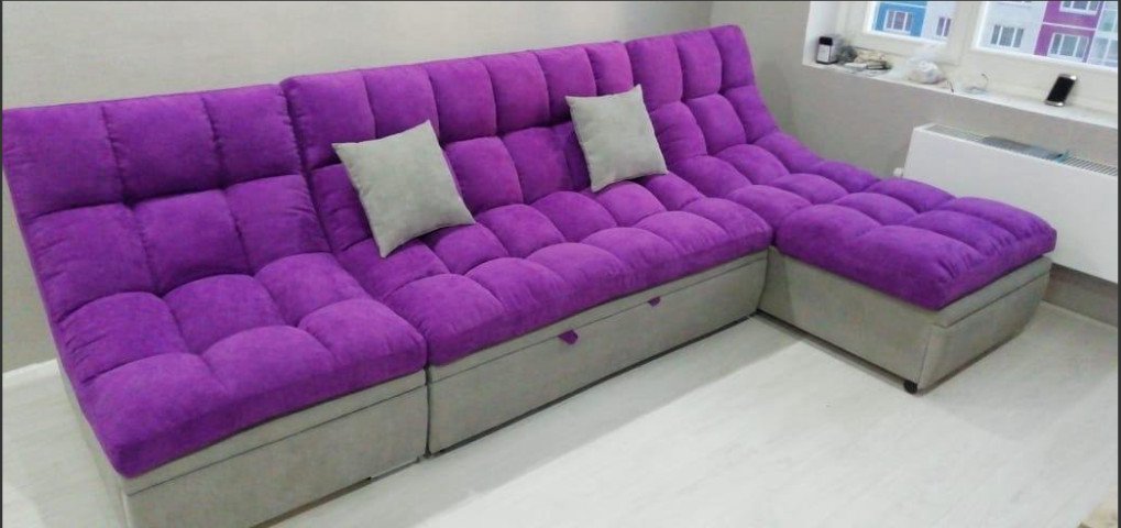Диван Aibyn Famosell модуль-1 фиолетовый купить,540350