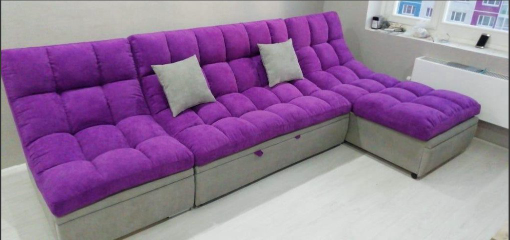 Диван Aibyn Famosell модуль-1 фиолетовый купить,540350