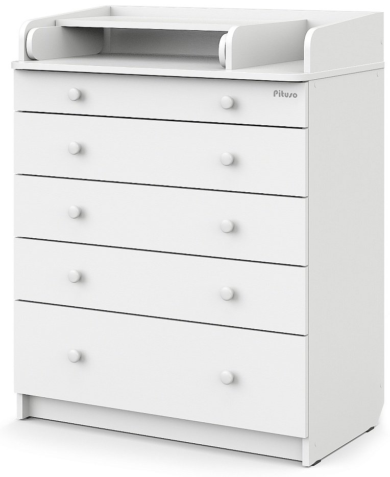 Детский комод Pituso TORI , 80.2x69.7x101.1 см, белый - ForteMarket Детский комод Pituso TORI , 80.2x69.7x101.1 см, белый купить,0