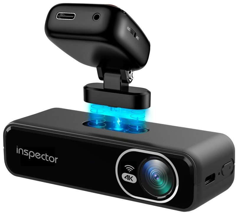 Видеорегистратор Inspector UHD-350 4K Wi-Fi черный купить,NaN
