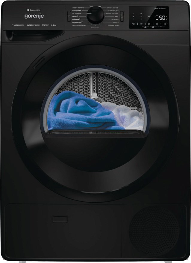 Сушильная машина Gorenje DPNE92GNLWIFI/BC черный купить,NaN