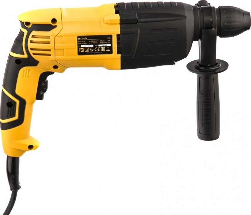 Перфоратор DENZEL RH-750-24 2.5 Дж, SDS-Plus купить,0