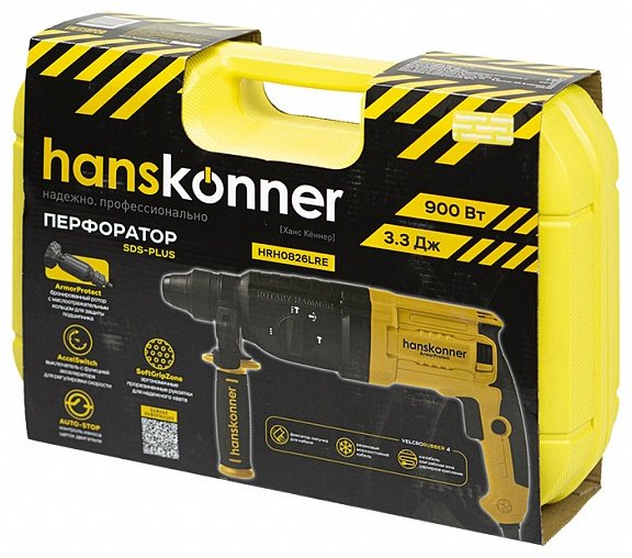 Перфоратор Hanskonner HRH0826LRE 3.3 Дж, SDS-Plus - ForteMarket Перфоратор Hanskonner HRH0826LRE 3.3 Дж, SDS-Plus купить,0
